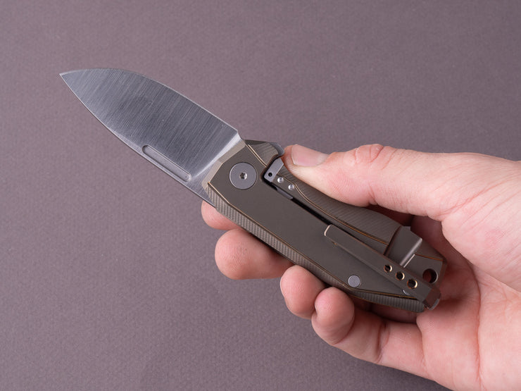lionSTEEL - Folding Knife - Nano - MagnaCut - 65mm - Frame Lock - Bronze Titanium