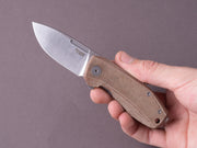 lionSTEEL - Folding Knife - Frame Lock - Nano - MagnaCut - 65mm - Canvas Micarta & Titanium