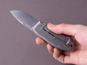 lionSTEEL - Folding Knife - Frame Lock - Nano - MagnaCut - 65mm - Canvas Micarta & Titanium