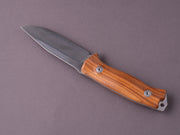 lionSTEEL - Fixed Blade - M5 - Sleipner - 110mm - Santos Handle - Leather Sheath
