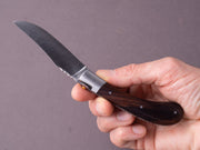 Fontenille Pataud - Capuchadou Guilloche - 70mm Folding Knife - 14C28N - Ironwood Handle