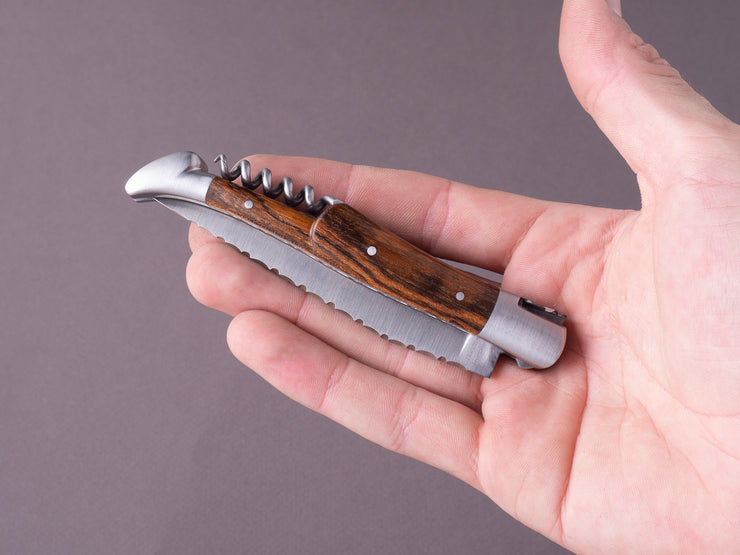 Fontenille Pataud - Folding/Pocket Knife - 12cm Laguiole w/ Worm - Guilloche - Bocote Handle