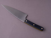 Florentine Kitchen Knives - Scaled Handle - Stainless - 205mm Chef - Black & Yellow Handle