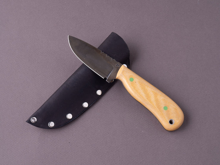 Jordan Kepler Jordan Kepler - Fixed Blade - 80CRV2 - Ridge Runner - Micarta & G10 Ha ...