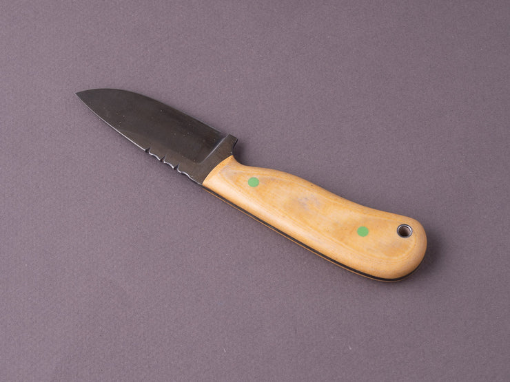 Jordan Kepler Jordan Kepler - Fixed Blade - 80CRV2 - Ridge Runner - Micarta & G10 Ha ...