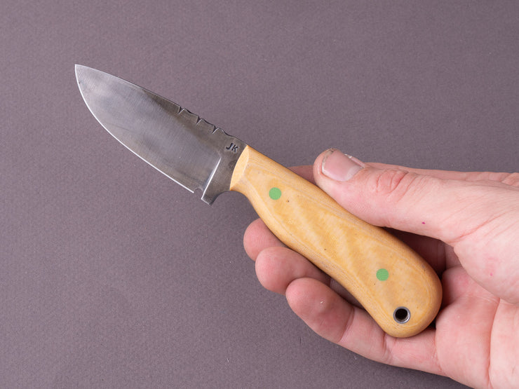Jordan Kepler Jordan Kepler - Fixed Blade - 80CRV2 - Ridge Runner - Micarta & G10 Ha ...