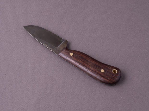 Kepler Customs - Fixed Blade - 80CRV2 - Ridge Runner - Rosewood Handle