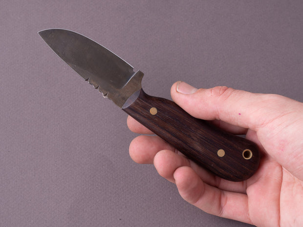 Kepler Customs - Fixed Blade - 80CRV2 - Ridge Runner - Rosewood Handle