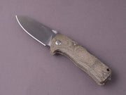 lionSTEEL - SOLID Folding Knife - TM1 - Sleipner - 90mm - Lock Back - Green Micarta Handle