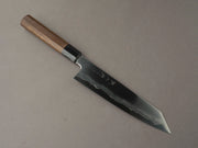 Tetsujin - Ukiba - Silver #3 - 210mm Kiritsuke Gyuto - Taihei Tagayasan Handle & Black Horn