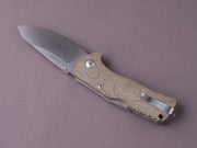 lionSTEEL - SOLID Folding Knife - TM1 - Sleipner - 90mm - Lock Back - Green Micarta Handle