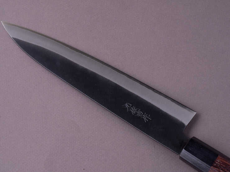 Yoshida Hamono - ZDP189 Kurouchi - 210mm Gyuto - Rosewood Handle