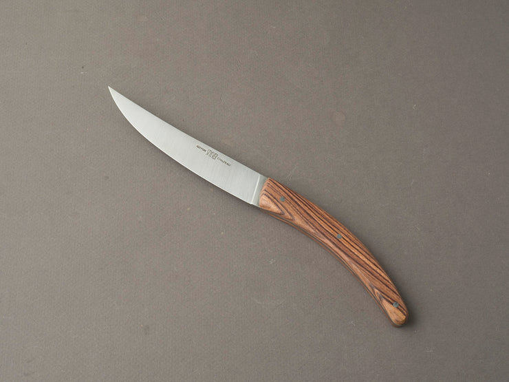 Goyon Chazeau - Styl'ver Brasserie - Steak/Table Knives - Kingwood Handles - Set of 6