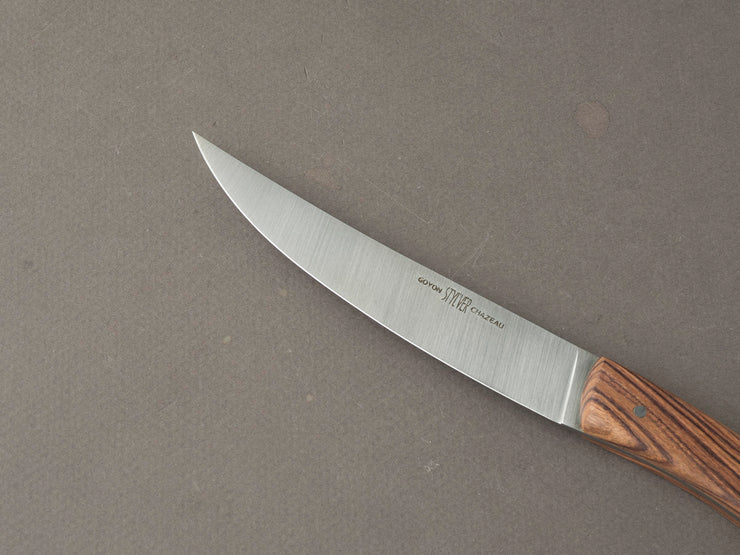 Goyon Chazeau - Styl'ver Brasserie - Steak/Table Knives - Kingwood Handles - Set of 6