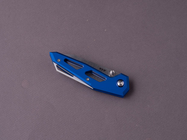 MKM - Folding Knife - Edge - Elmax - 75mm - Liner Lock - Blue Aluminum