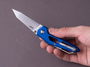 MKM - Folding Knife - Edge - Elmax - 75mm - Liner Lock - Blue Aluminum