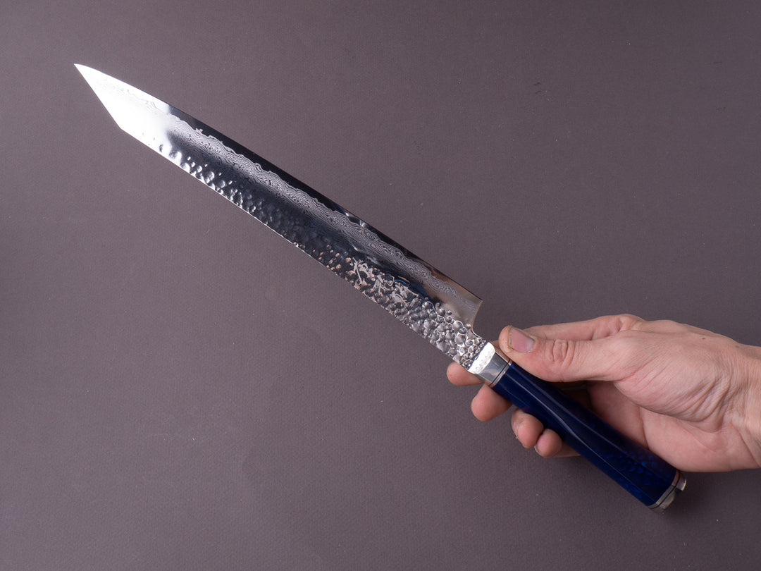 RYUSEN - SOURYURIN - VG10W - Tsuchime Damascus - Sujihiki - 260mm