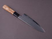 Merion Forge - Wrought Iron x Nickel Damascus - 1.2562 W - 185mm Gyuto - Stabilized Birch Wa Handle