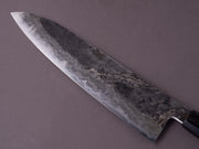 Merion Forge - Wrought Iron x Nickel Damascus - 1.2562 W - 280mm Gyuto - Snakewood Wa Handle
