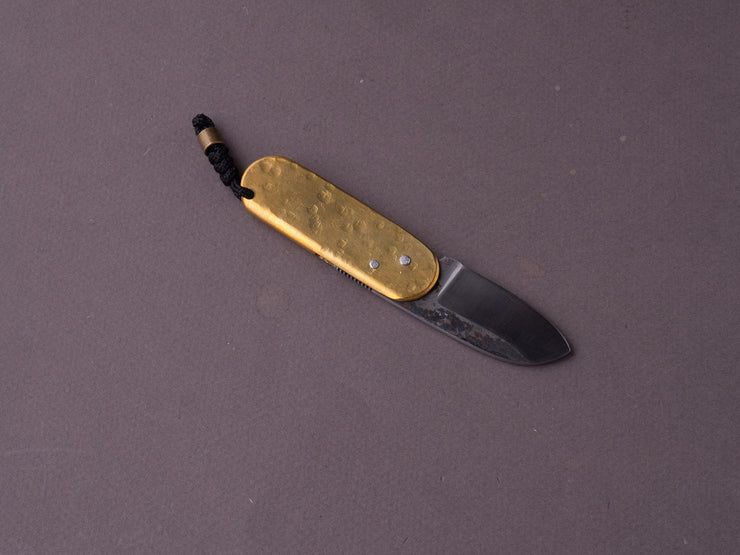 Coutellerie Maria - Folding Knife - BabyDog - XC75 - 40mm - Brass Handle