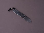 Coutellerie Maria - Folding Knife - BabyDog - XC75 Carbon - 45mm -  Stainless Handle