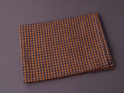 Fog Linen - Linen Kitchen Cloth - Minnie (Orange + Navy Check)