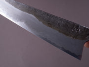 Caublestone Cutlery - In-House Go-Mai - Wrought Iron Kasumi - 26C3 - Gyuto 240mm - Desert Ironwood Handle w/ Amboyna Ferrule & G10 Spacer