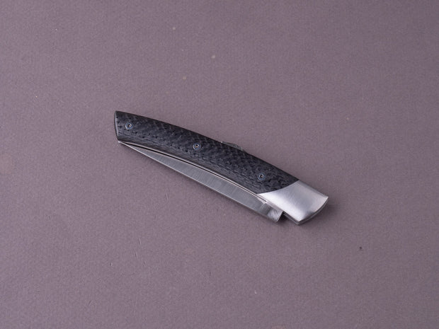 Coutellerie Chambriard - Le Thiers "Mi-Jo" - Folding Knife -  Carbon Fiber Handle - Button Lock