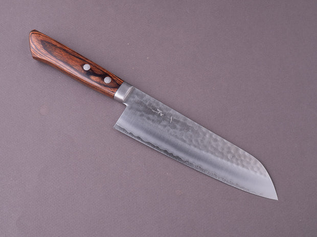 Hitohira - NM - Tsuchime - 165mm - Santoku - Western Pakka Handle