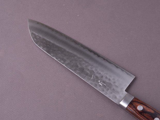 Hitohira - NM - Tsuchime - 165mm - Santoku - Western Pakka Handle