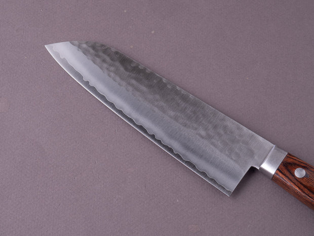 Hitohira - NM - Tsuchime - 165mm - Santoku - Western Pakka Handle