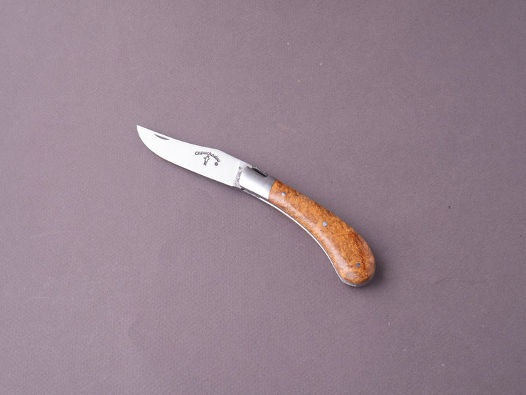 Fontenille-Pataud  - Folding Knife - Capuchadou - Slip Joint - 14C28N - 75mm - Amboyna Handle
