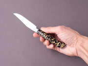 Fontenille-Pataud - Folding Knife - Le Saint Bernard -  Lock Back - 90mm - 24K Gold Flake