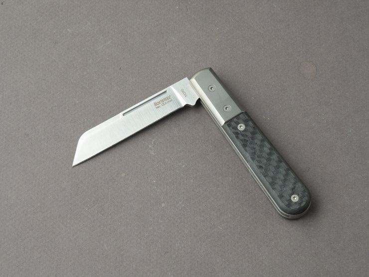 lionSTEEL - Folding Knife - Barlow - Dom - 75mm - M390 - Slip Joint - Carbon Fiber w/ Metal Bolster