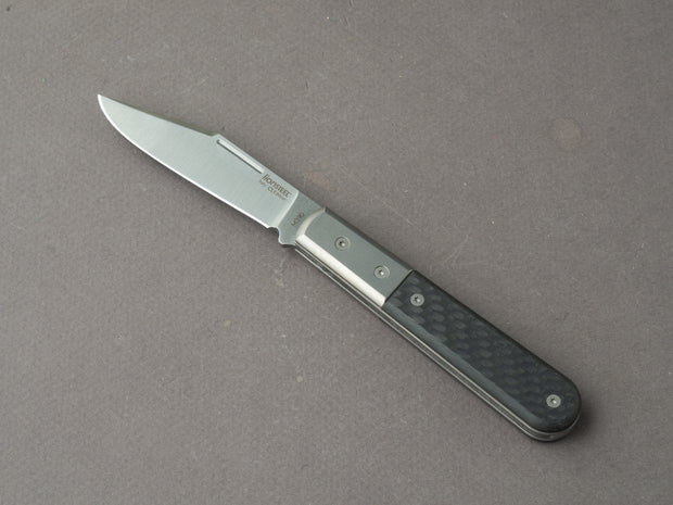 lionSTEEL - Folding Knife - Barlow - Shuffler - 65mm - M390 - Slip Joint - Carbon Fiber w/ Metal Bolster