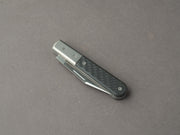 lionSTEEL - Folding Knife - Barlow - Shuffler - 75mm - M390 - Slip Joint - Carbon Fiber w/ Metal Bolster