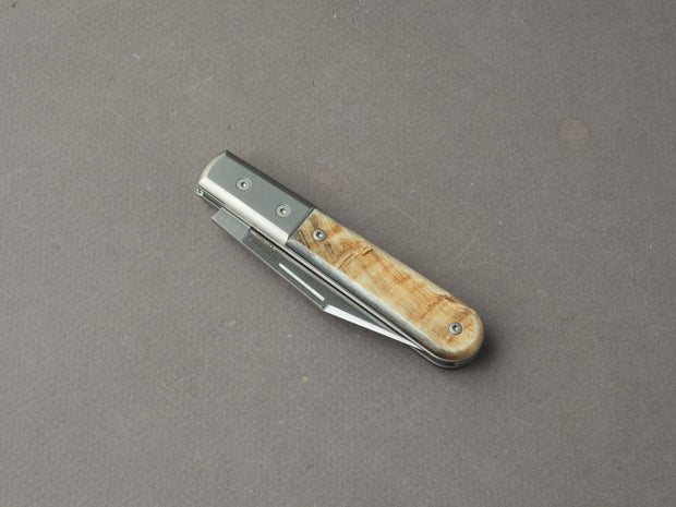 lionSTEEL - Folding Knife - Barlow - Shuffler - 65mm - M390 - Slip Joint - Ram w/ Metal Bolster