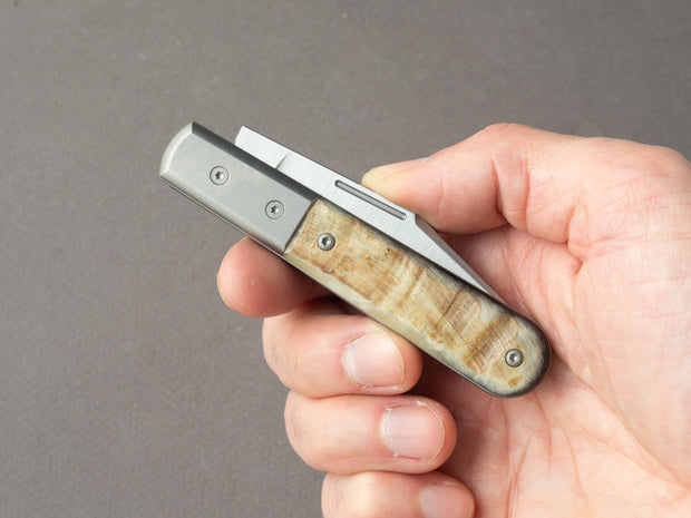 lionSTEEL - Folding Knife - Barlow - Shuffler - 75mm - M390 - Slip Joint - Ram w/ Metal Bolster
