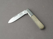 lionSTEEL - Folding Knife - Barlow - Roundhead - 75mm - M390 - Slip Joint - Green Canvas w/ Metal Bolster