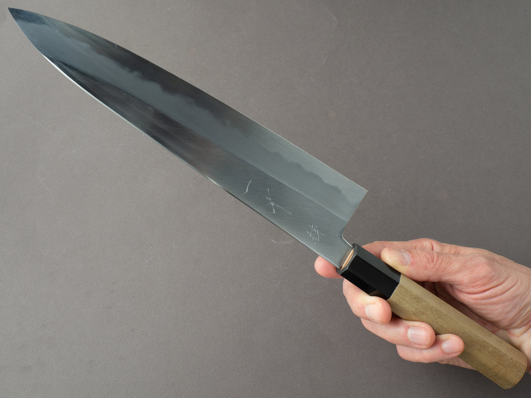ハンター刃牙 Kanehiro NOS Carbon Gyuto 360mm Pakka Handle – ひとひら