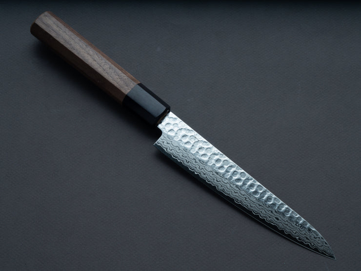 Hitohira - HG - Tsuchime - Damascus - Petty 150mm - Walnut Handle