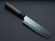 Hitohira - HG - Tsuchime - Damascus - Nakiri - 160mm - Walnut Handle