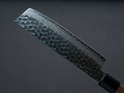 Hitohira - HG - Tsuchime - Damascus - Nakiri - 160mm - Walnut Handle