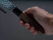 Hitohira - HG - Tsuchime - Damascus - Nakiri - 160mm - Walnut Handle