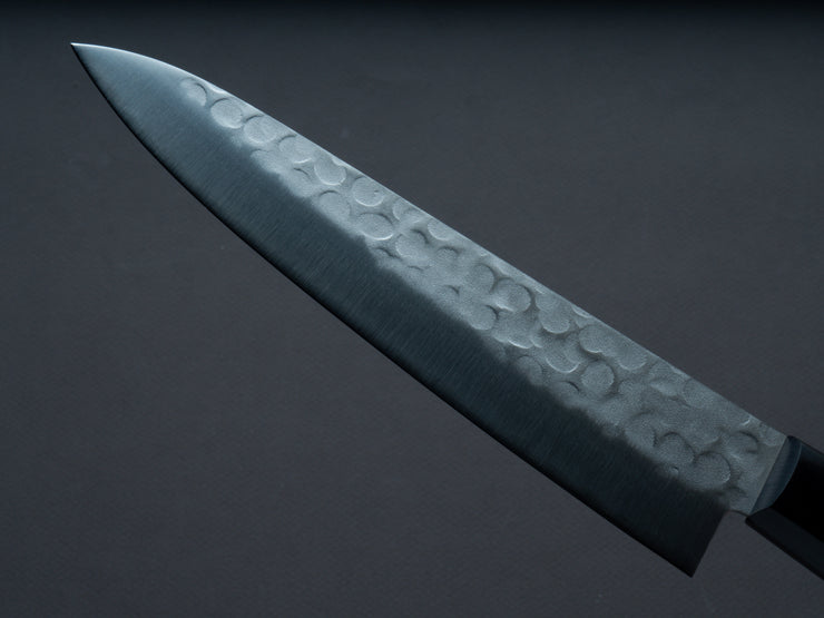 Hitohira - Imojiya - Kuma - Blue #2 - Nashiji - Tsuchime - Gyuto 180mm - Pakka Handle (No Bolster)