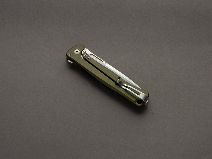 lionSTEEL - SOLID Folding Knife - Skinny - MagnaCut - 85mm - Green Aluminum Handle