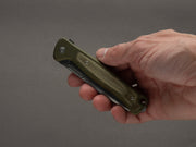 lionSTEEL - SOLID Folding Knife - Skinny - MagnaCut - 85mm - Green Aluminum Handle