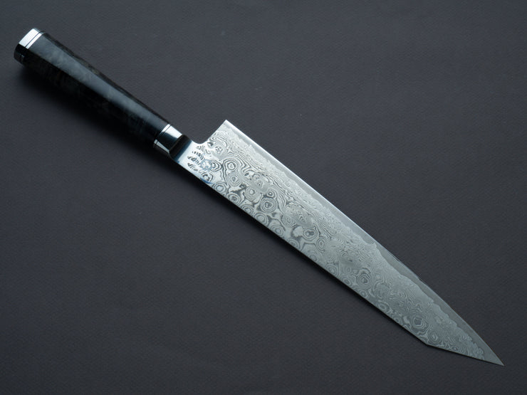 Ryusen - Oukokuryu - SG2 - Damascus - Kiritsuke Gyuto - 240mm - Stabilized Poplar Handle