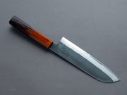 Yoshida Hamono - HAP40 - Kurouchi - Santoku - 180mm - Urushi Flame Handle