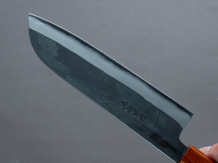 Yoshida Hamono - HAP40 - Kurouchi - Santoku - 180mm - Urushi Flame Handle